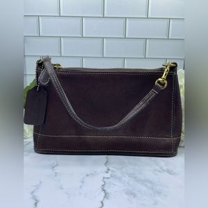 Coach Vintage Chocolate Brown Leather Mini Purse